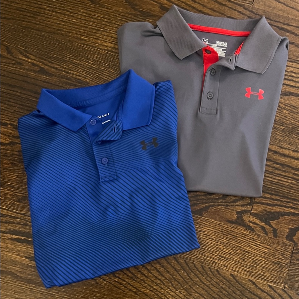 Under Armour Kids Polo Set - Blue and Gray